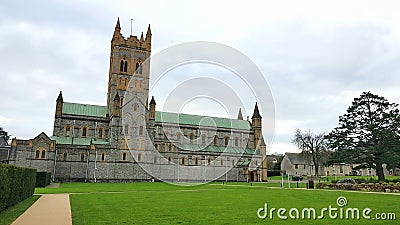 Buckfast AbbeyÂ forms part of an activeÂ Benedictinemonastery atÂ Buckfast, nearÂ Buckfastleigh,Â Devon Stock Photo